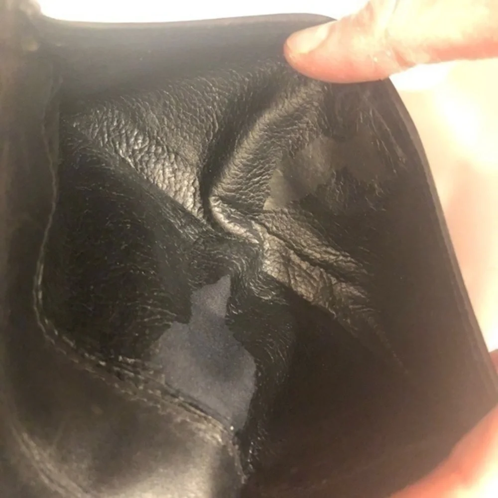Fendi black vintage wallet authentic
